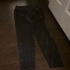 Brand new pink leggings, and black sparkly